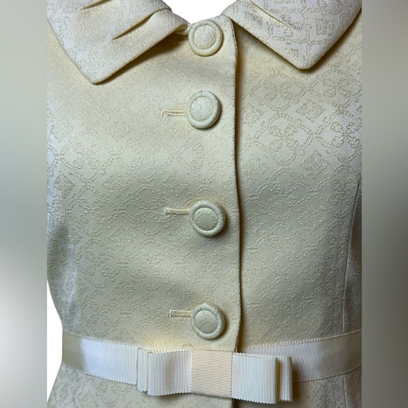 NWT Tahari Levine vintage vibe Petite yellow fitted jacket - Picture 4 of 11